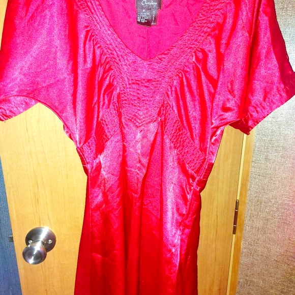 Ladies Romantic Red Summer Dress - Picture 1 of 3
